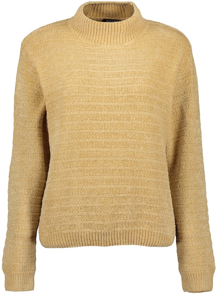 Blue Seven - dames - Trui 248189 beige opstaande kraag Blue Seven - maat 38