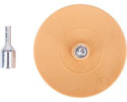 YATO YT-83307 Professionele Stickerverwijderaar Schijf – Ø 88 mm – Compacte Rubberen Krasschijf voor Accuboormachine – Inclusief M8 Adapter – Voor Lakveilige Lijmverwijdering