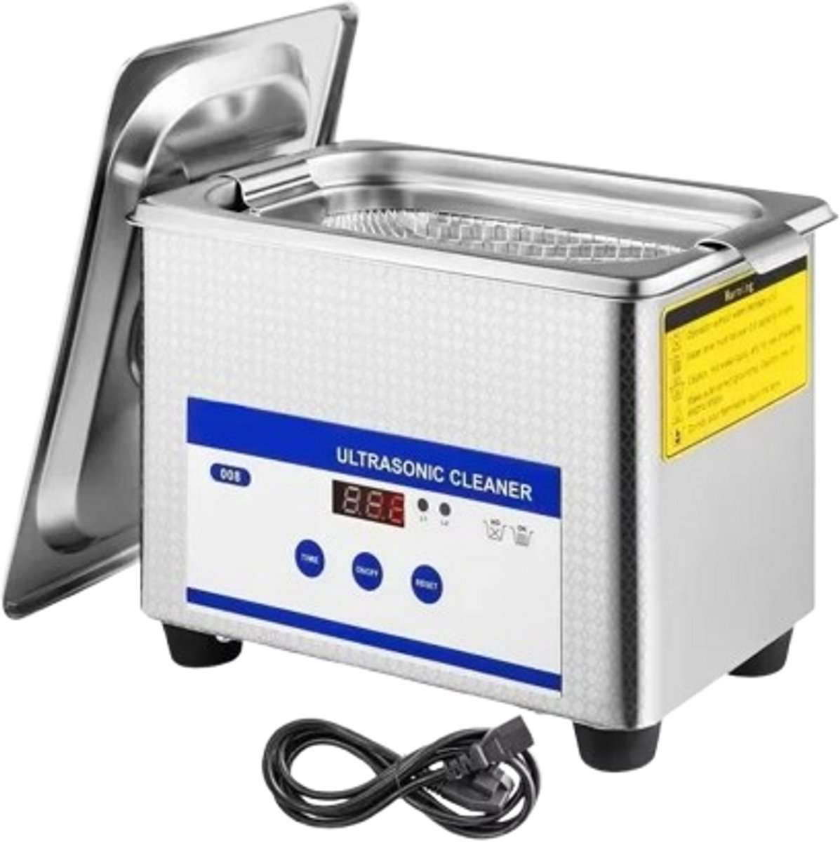 Velori Ultrasone Reiniger - Ultrasoon Reinigingsapparaat - Sieradenreiniger - RVS Ultrasoon Bad - 800 ml - 40 kHz - 35 W