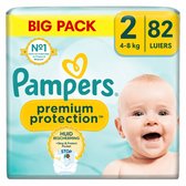 Pampers Premium Protection Maat 2 Luiers (4-8kg) - 82 stuks - Big Pack