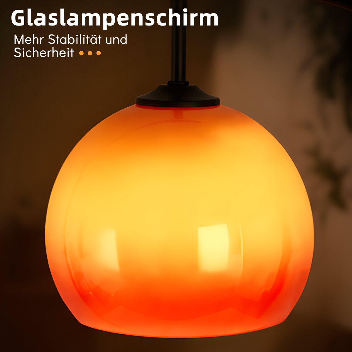 NETTLIFE E27 Boog Vloerlamp - Glazen Lampenkap - Metaal IJzer - Draaibare Arm met Voetschakelaar - voor Woonkamer | Slaapkamer | Studeerkamer- zonder Lichtbron thumbnail 3