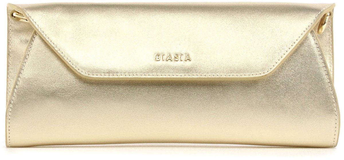 BIASIA Leren avondtas schoudertas Sparks Pochette Oro goudkleurig