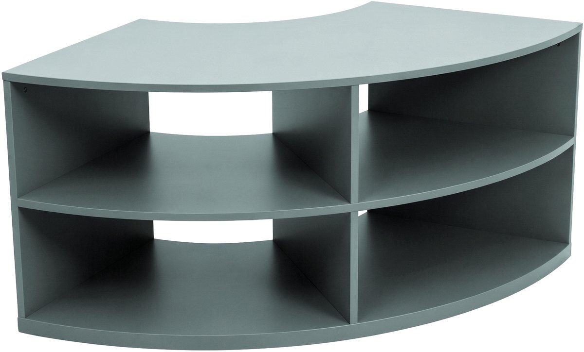 Oviala - Tv-meubel met houtlook, 120x59 cm, Scandinavische stijl, donkergroen - Luke