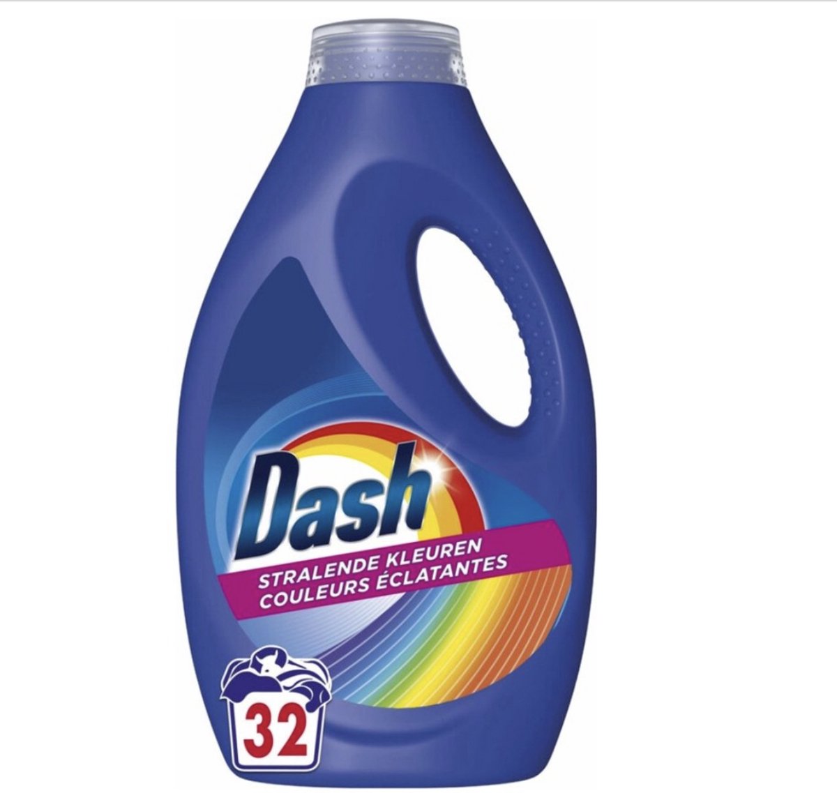 Dash - Stralende Kleuren - Vloeibaar Wasmiddel - Gekleurde Was - 32 Wasbeurten - Voordeelverpakking - 4 stuks