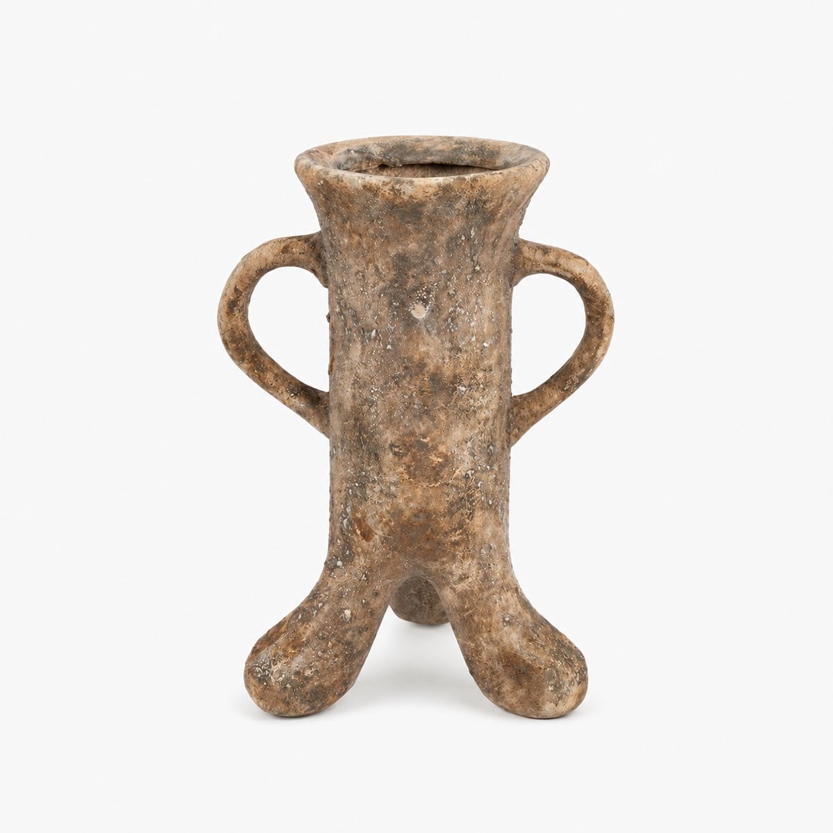 Countryfield Menno Kandelaar Aardewerk - Bruin - H 15,5 cm