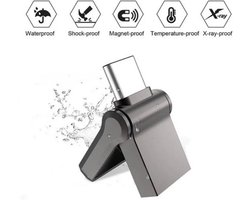 512GB USB Stick USB 3.2 Type-C & USB-A – Hoge Snelheid Flash Drive Geheugenstick voor Smartphone, Laptop, PC – Externe Opslag, Back-up, Bestanden Overzetten- Zwart