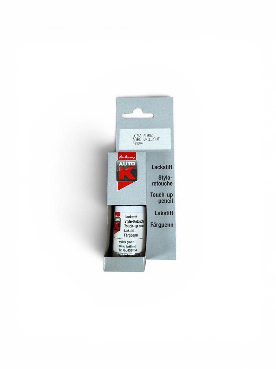 Lakstift wit hoogglans Auto-K