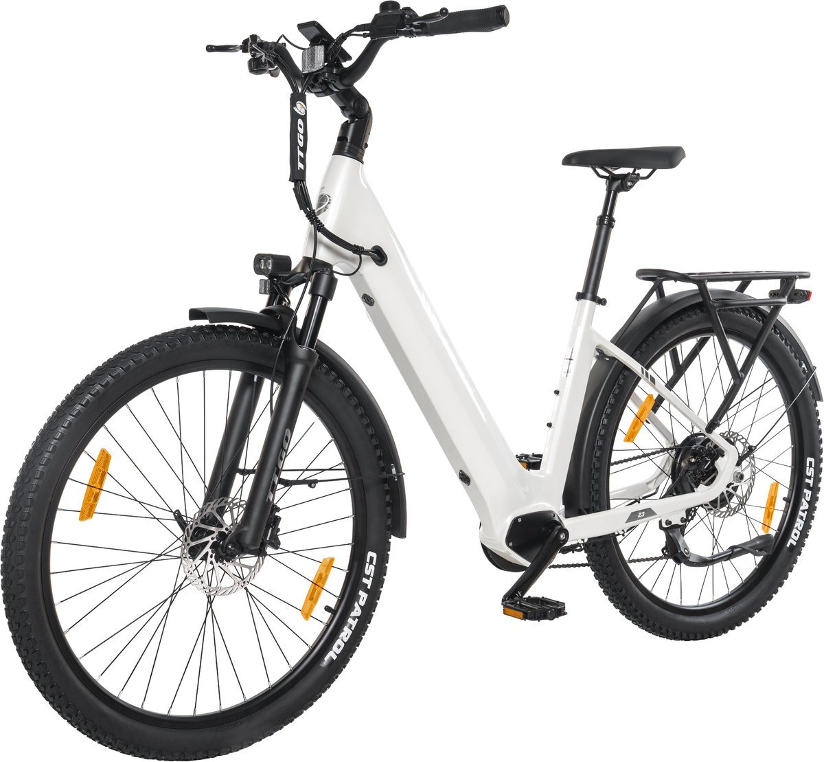 TTGO Z3 E-bike - 25 km/u - 27.5inch - 120km actieradius - 250W motor - 48V 15Ah accu - 70NM - wit