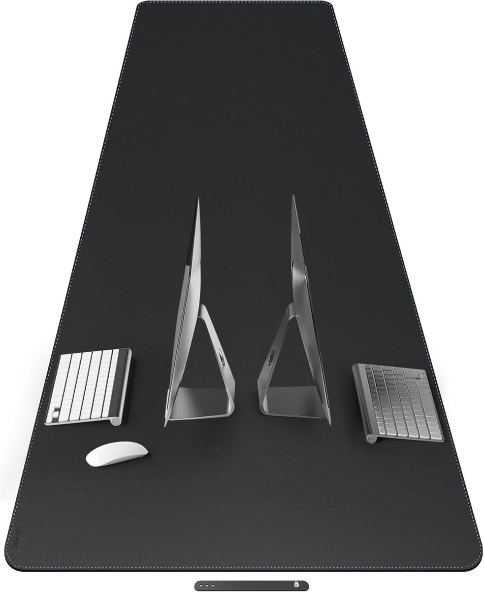 Leren Bureau Onderlegger XXL 210 x 90 cm, Extra Grote Desk Pad voor Computer en Muismat, Perfect voor Thuiswerk en Kantoorgebruik