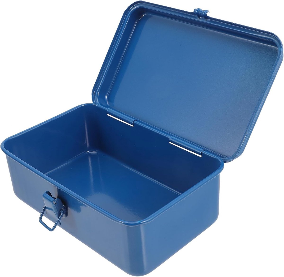 Compacte Metalen Gereedschapskist - Draagbare Stalen Organizer met Sluiting en Schuifdak voor Gereedschap en Accessoires