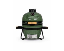 Barero Kamado BBQ - 13 Inch Houtskool Barbecue - Inclusief Onderstel - Egg met Accessoires - Groen…