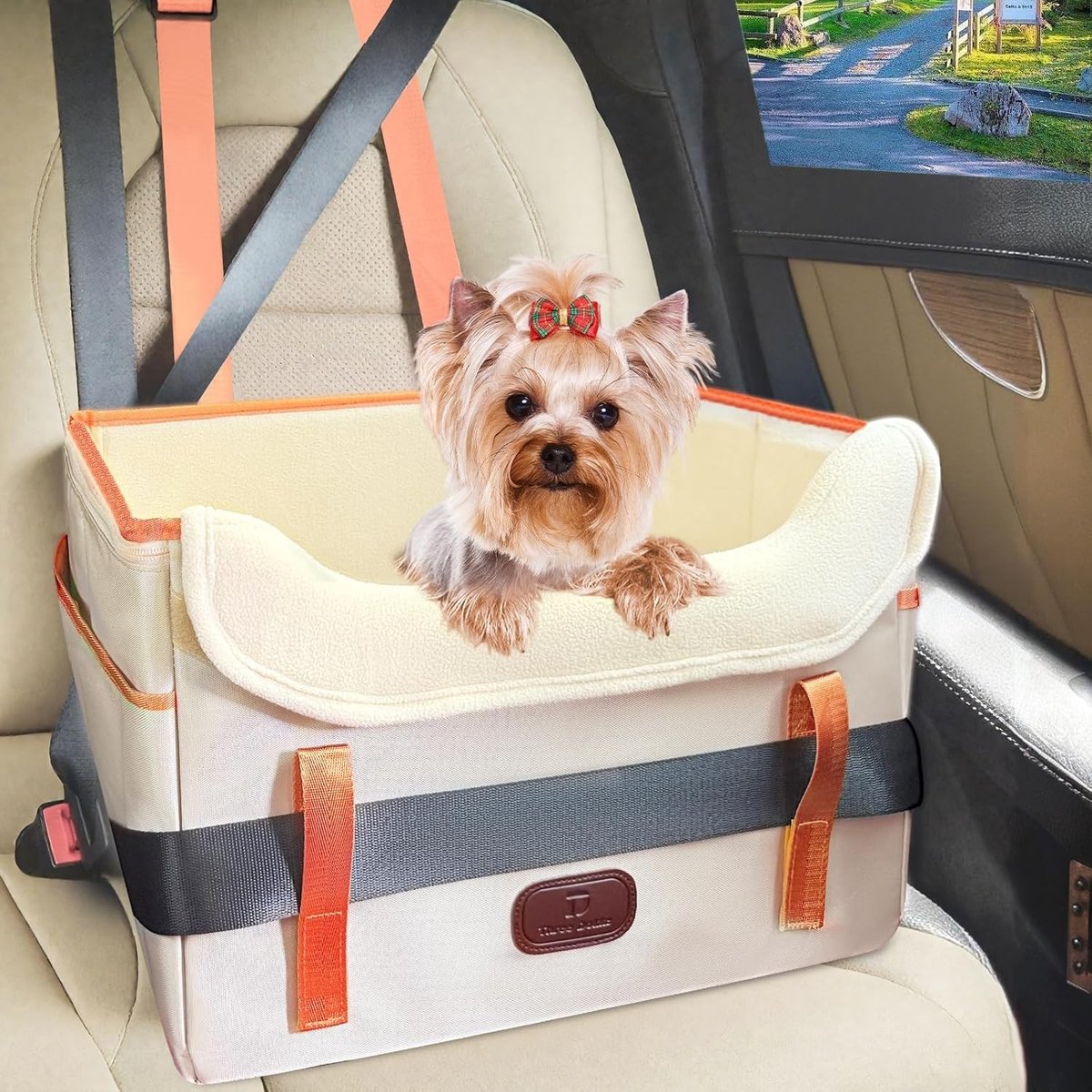 Hondenzitje voor Auto - Waterdichte Hondenmand - Opvouwbaar met Veiligheidsriem - Voor Kleine Honden tot 12kg