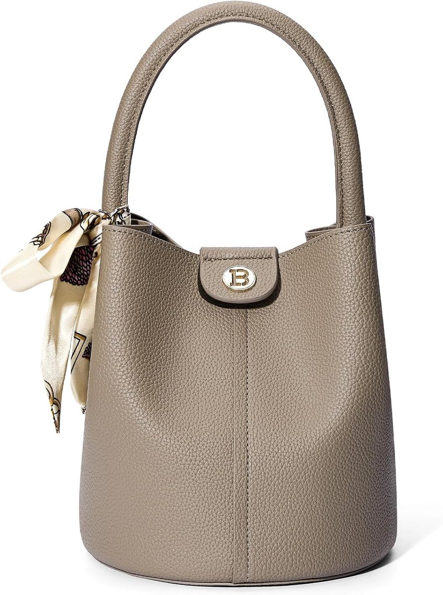 BOSTANTEN Women's Handbag Small PU Leather Mobile Phone Bag for Hanging Bags Women Bucket Handbag, Removable Shoulder - ShopVlot