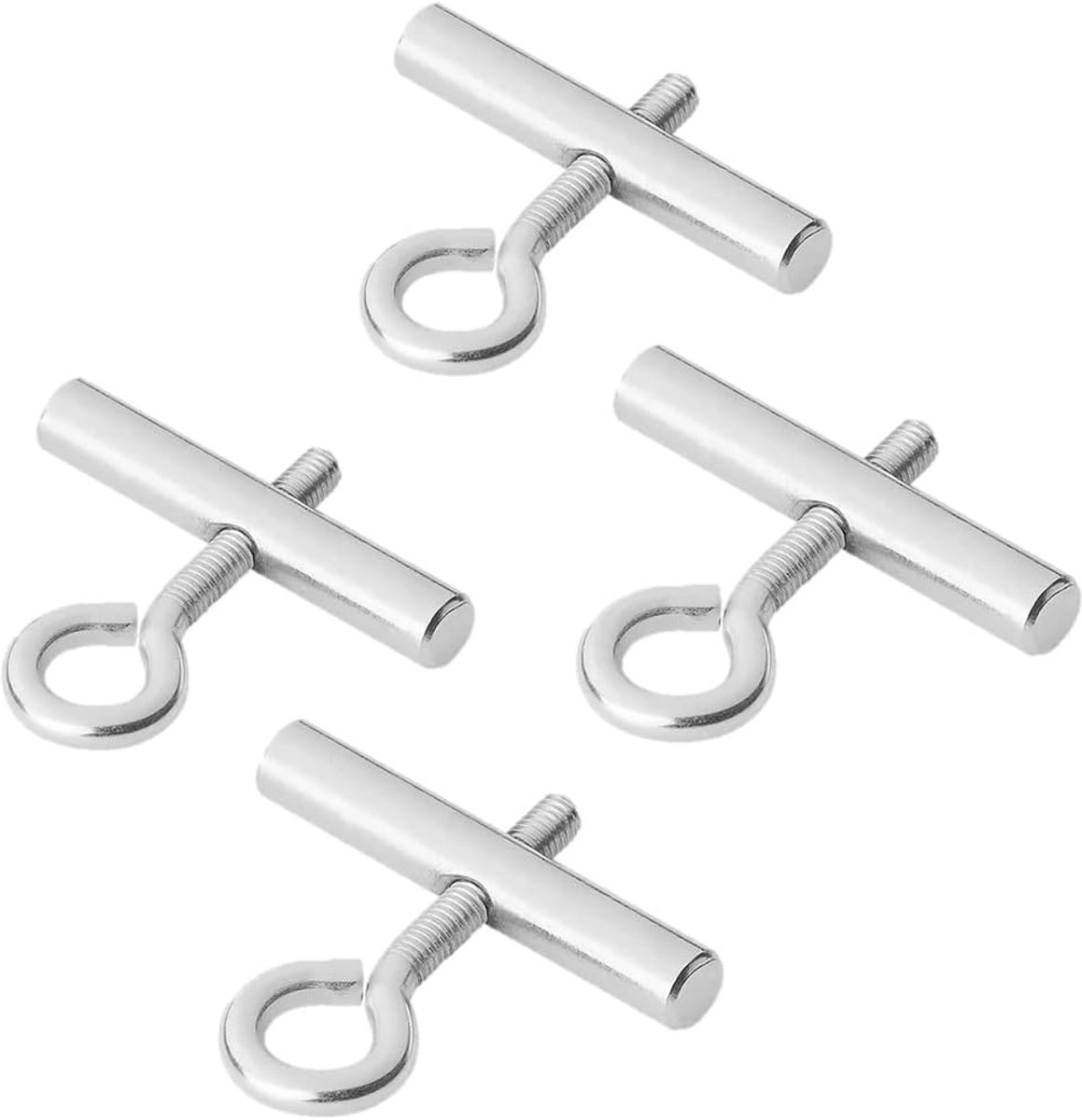 4 x End Stops for Terminal Rails, Terminal Stopper Blocking Kit, 5-6 mm and 8-10 mm, Robust Galvanized Steel for - ShopVlot