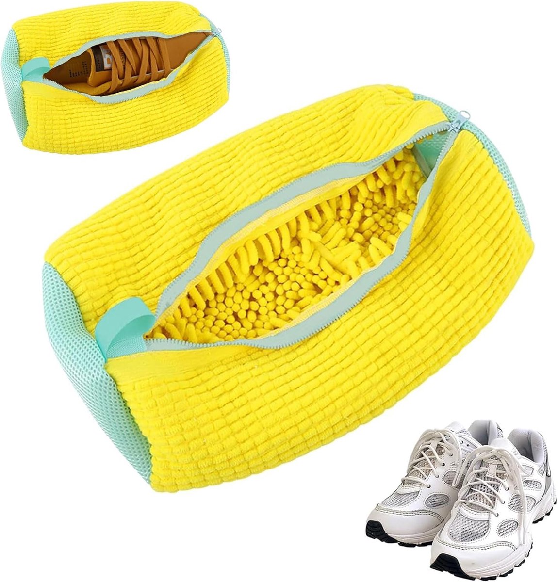 Schoenwaszakken 39cm x 19cm - Dikke waszakken voor sneakers - Verhoogde wrijving binnenin - ShopVlot