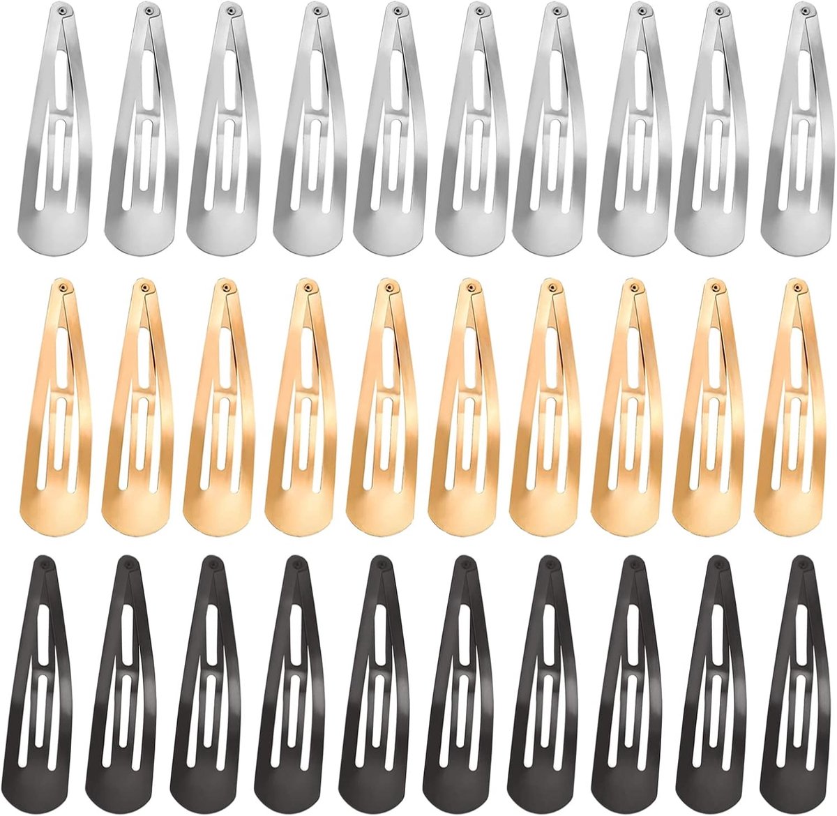 Metalen Haarspeldjes 30 Stuks - Herbruikbare Haarclips - Geen Slip, Geschikt voor Lang en Kort Haar - ShopVlot