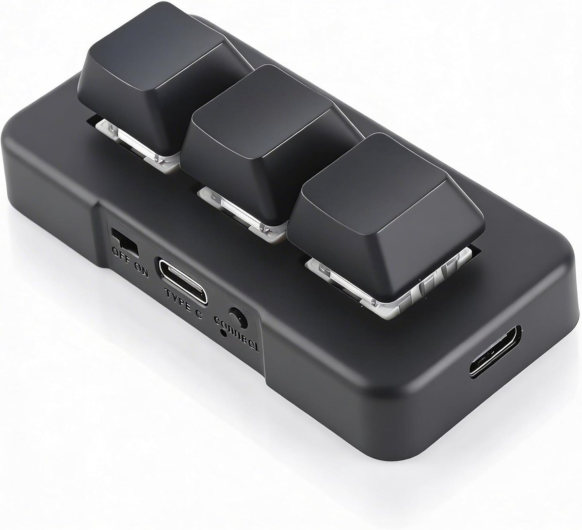 Macropad 3 toetsen - RGB achtergrondverlichting - Ergonomisch ontwerp - Ideaal voor gamers - ShopVlot