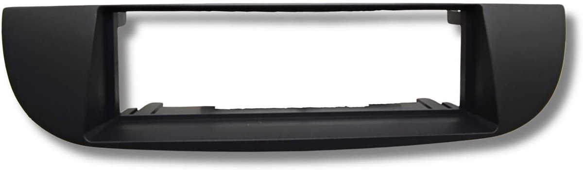 Car radio paneel 1 DIN - inbouwframe donkergrijs - voor FIAT 500 C 2007-2015 - vervang originele radio - ShopVlot