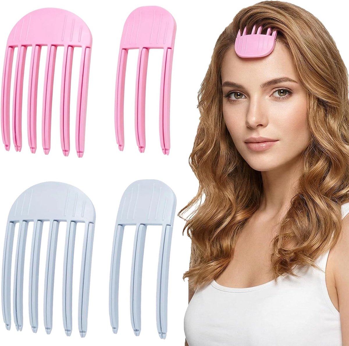 Volume Clips 4 Stuks - ABS Kunststof - Haarstyling - Meer Volume en Dynamiek - ShopVlot