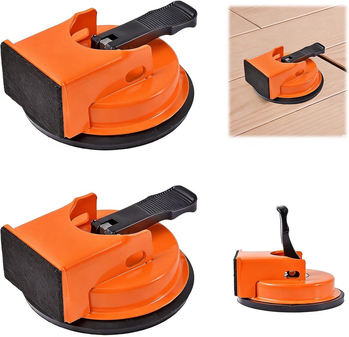 Gereedschap voor het vastzetten van gaten in de vloer, 2 stuks, voor houten vloeren, laminaat, ijzeren fixeerder - ShopVlot