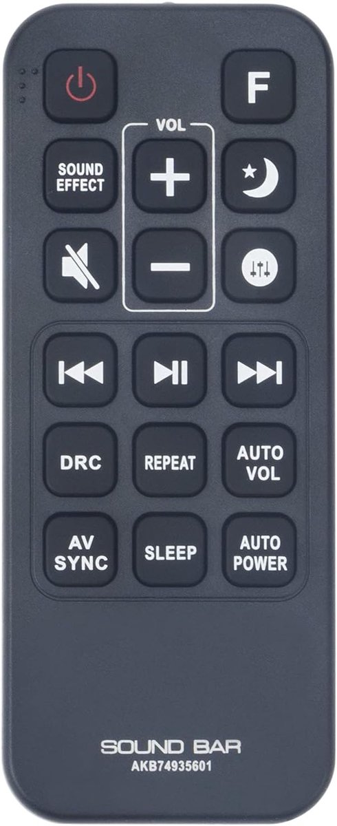 ALLIMITY AKB74935601 Remote Control Replce Fit for LG Soundbar SH7 SH8 SH7B SH8B - ShopVlot