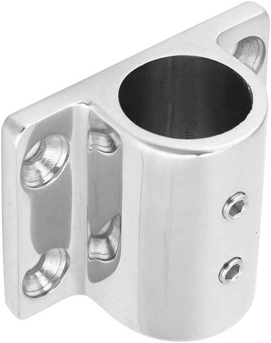Boat Railing Hardware, Stainless Steel Boat Tube/Pipe Square Base Marine Pipe Rectangular Base Boat Parts (25mm 1 inch) - ShopVlot