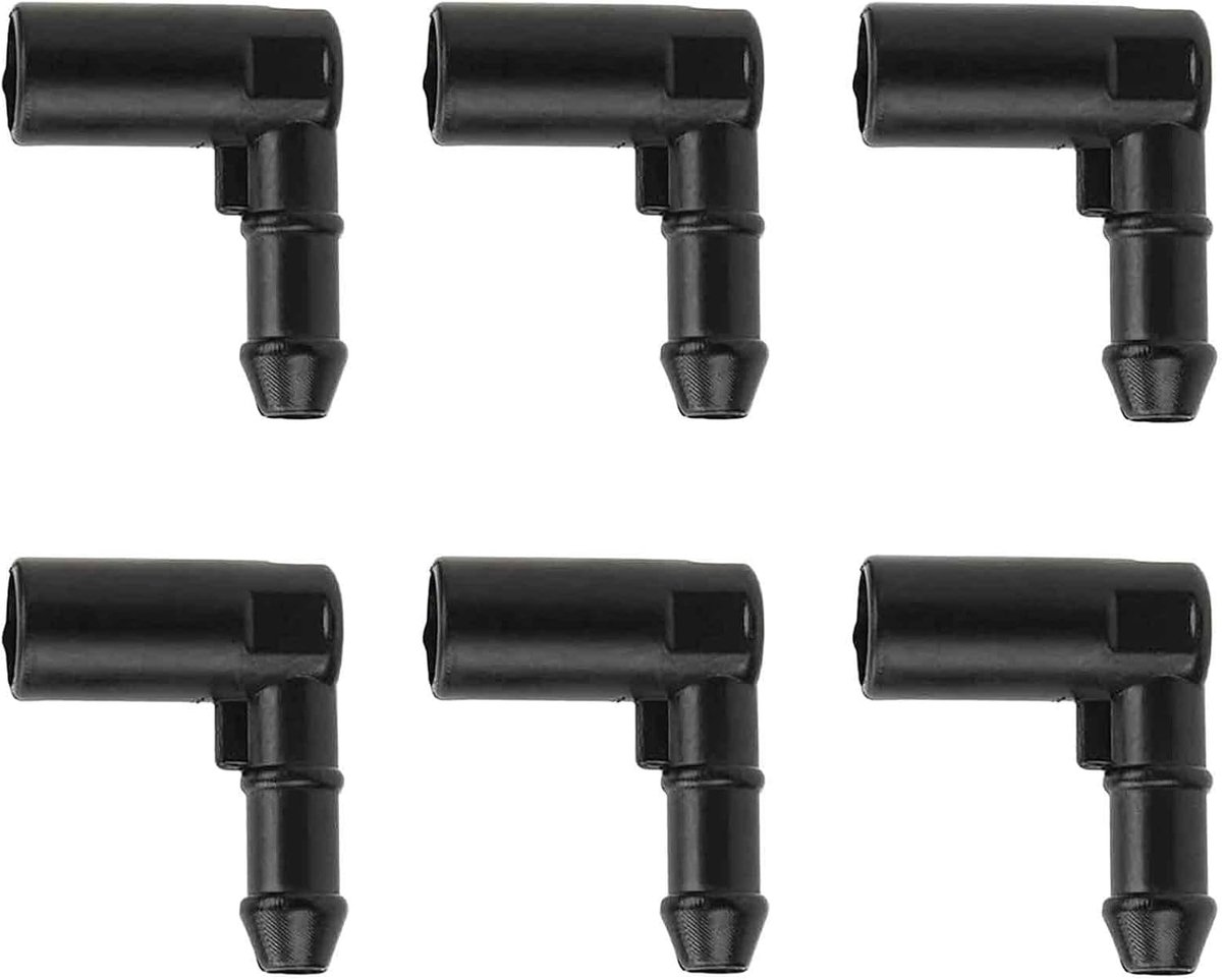 6 stuks slangverbinders, ruitenwisser auto, compatibel met H D B, aansluiting vloeistofslang raamreiniger auto - ShopVlot