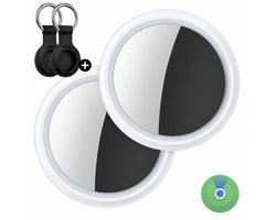Darora® Smart Tracker - 2 Stuks - Apple Find My - GPS Tracker - Koffer Tracker - Bagage Tracker - Sleutelvinder - Keyfinder - Sleutelhanger Geschikt voor AirTag - Airtag-Sleutelhanger