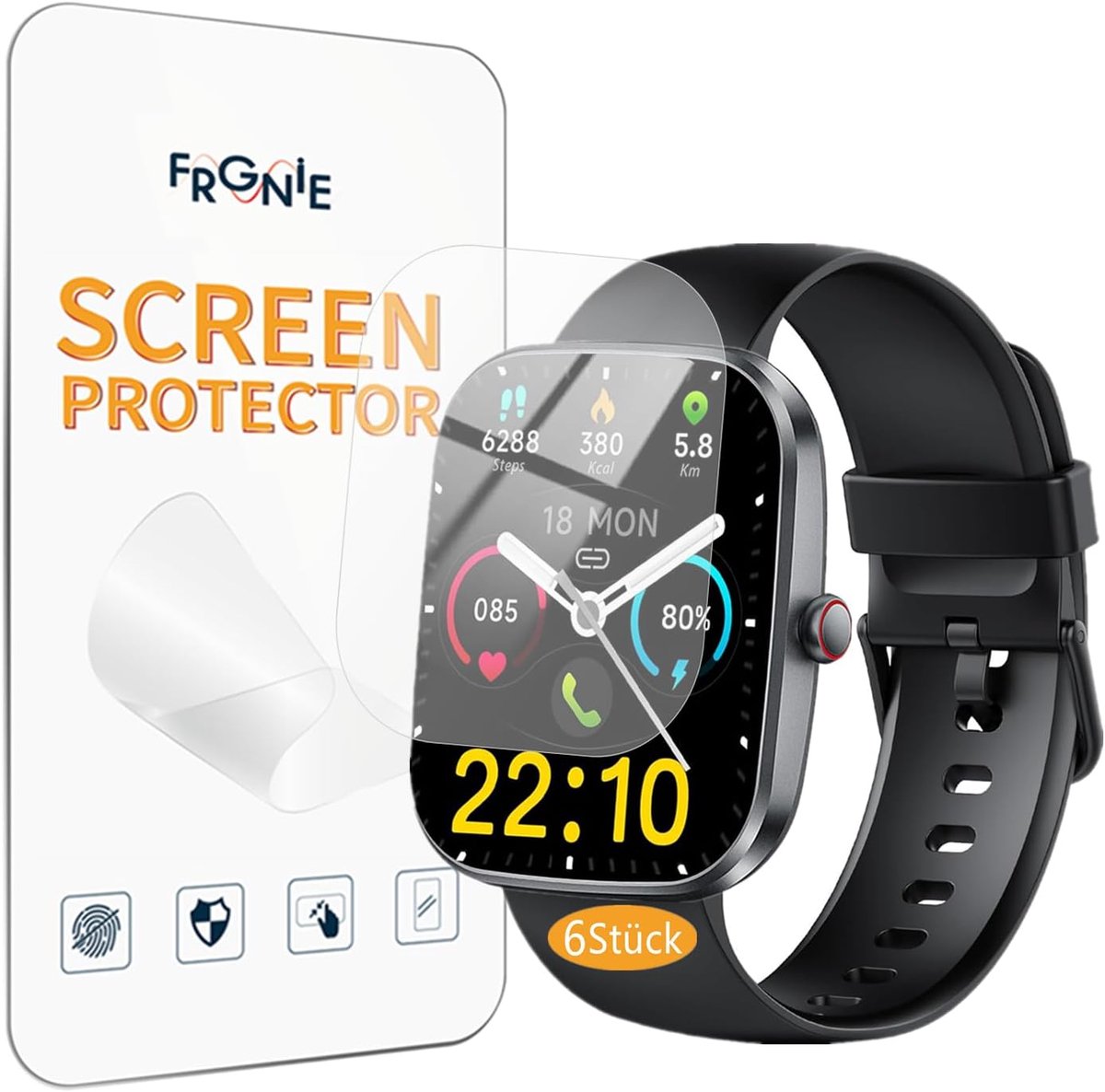 Protective Film Compatible with Kuizil Smartwatch 1.91 Inch HD Flexible TPU Compatible with WeurGhy T70 Smartwatch - ShopVlot
