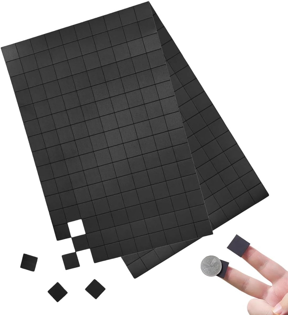 300 Adhesive Magnets, Flat Magnets, Self-Adhesive Magnetic Strip, Fridge Magnets and Whiteboard, Ideal for School - ShopVlot