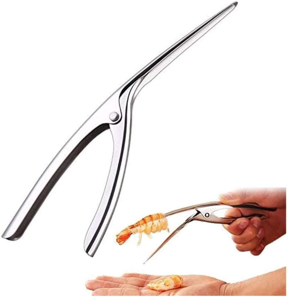Shrimp Peeler Made of Stainless Steel for Shrimp Peeling Shrimp, for Easy and Quick Shrimp Peeling, High Quality - ShopVlot