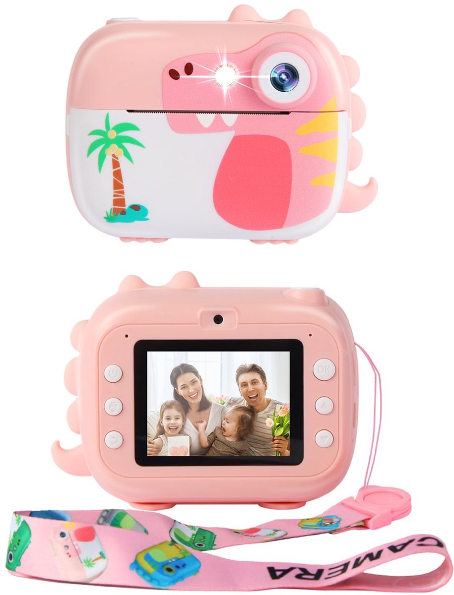 ARNSSIEN Instant Camera met 7 Papierrollen,2.4" Kinderkamera voor Kinderen - ShopVlot