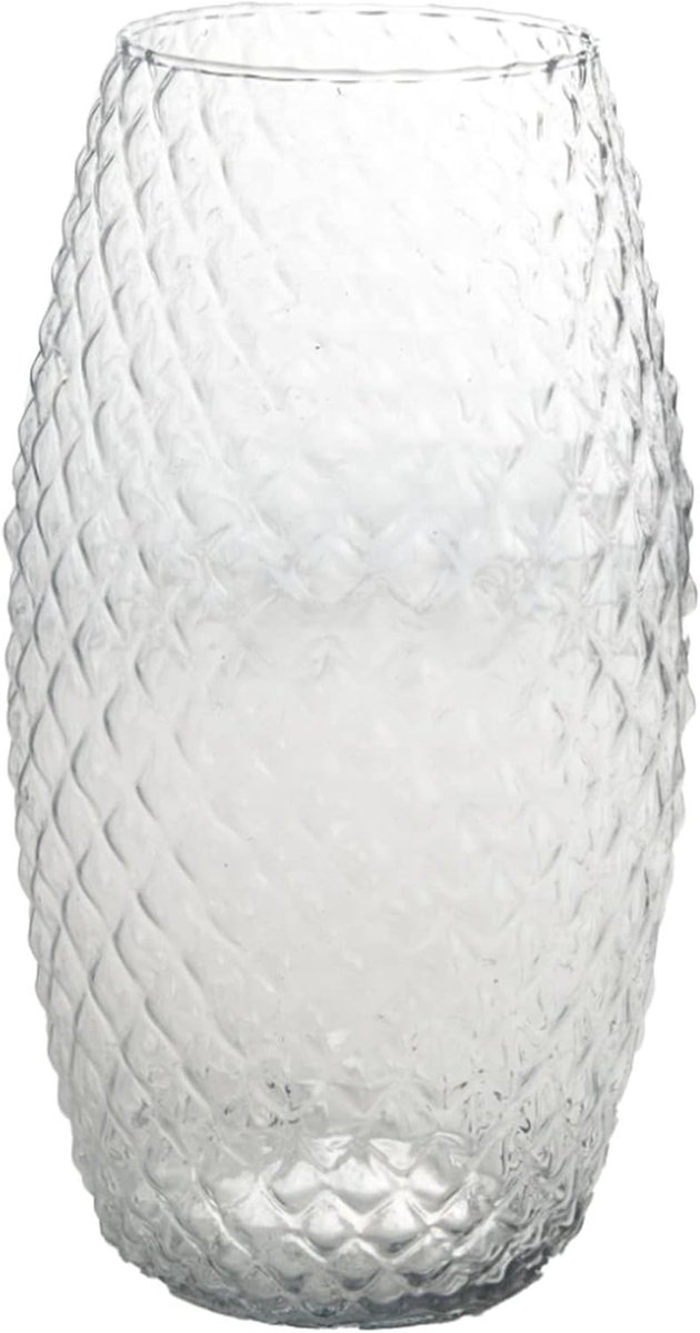 Diamond Amaryllis vase - clear - 18x18x30 cm - glass - ShopVlot