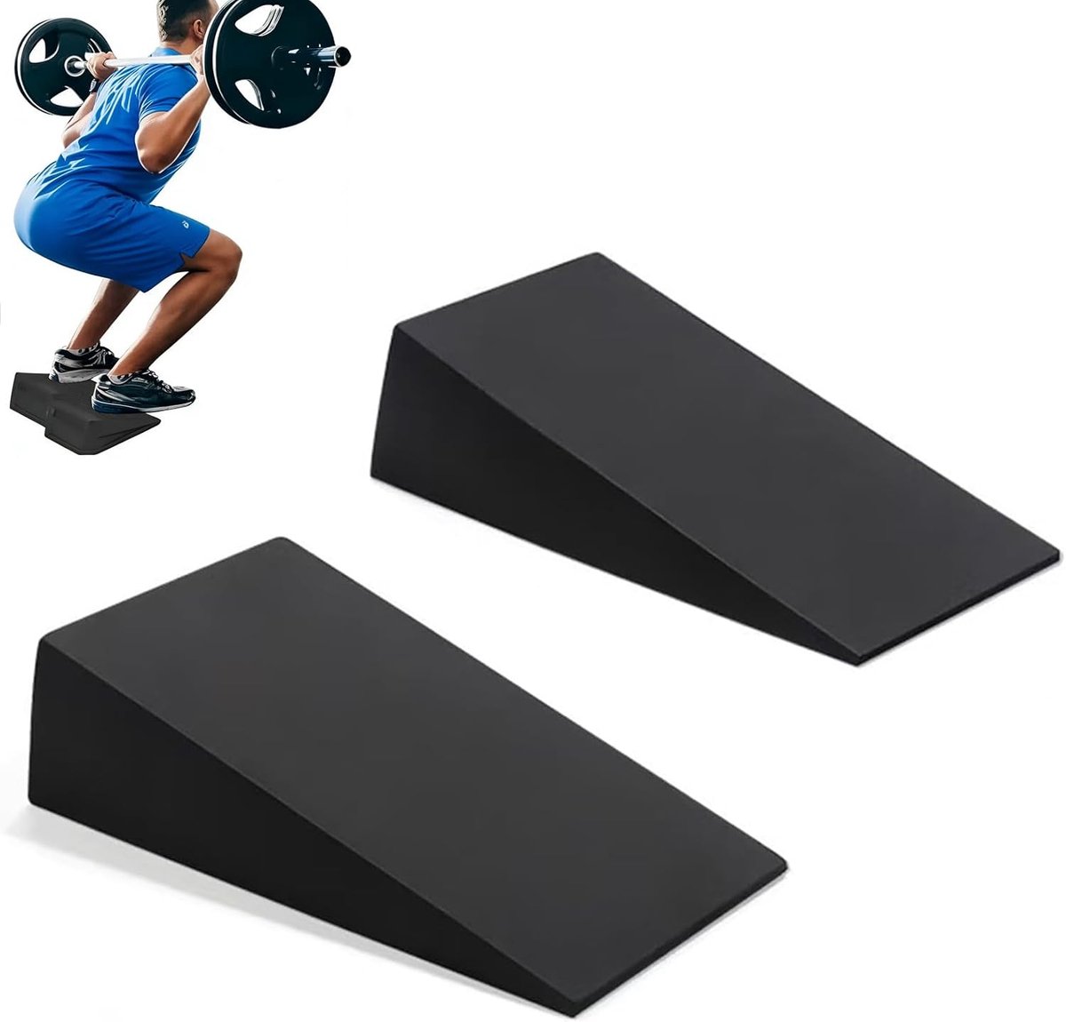 Slant Faces Set van 2 - Calf Extenders - EVA Foam - Voor Calf Stretching en Yoga - ShopVlot