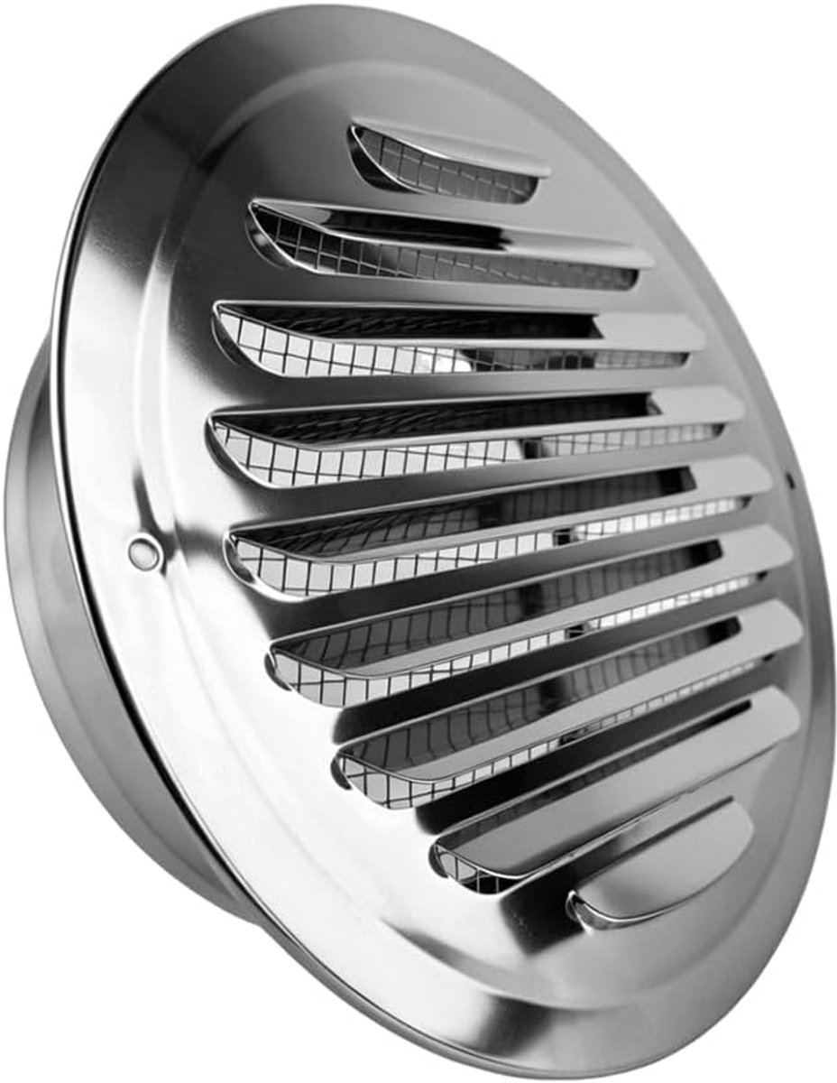 Ventilatierooster Rond 160mm - Insectenwerend - Muggennet - Optimale ventilatie voor badkamer - ShopVlot