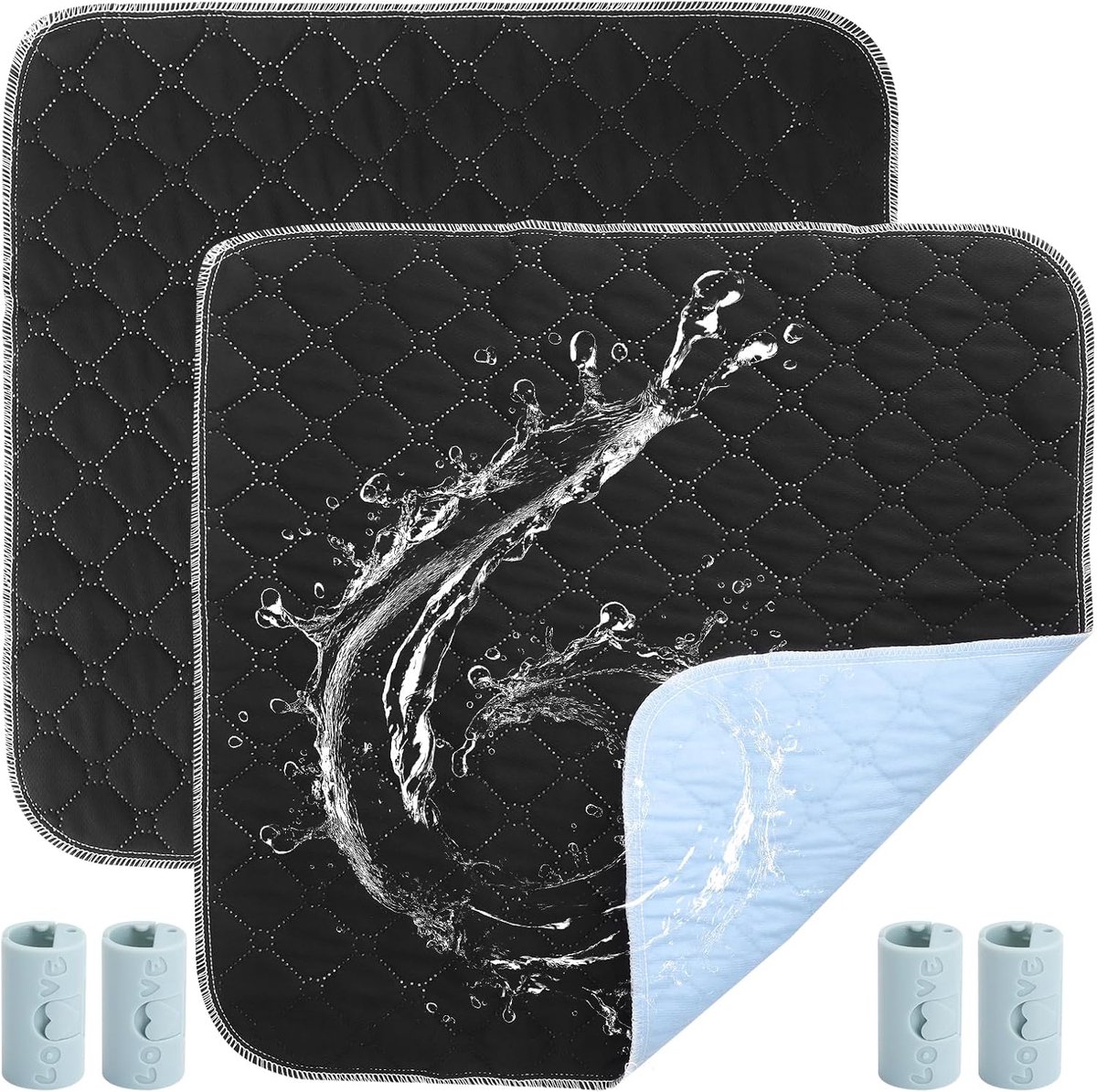 Incontinentie bedpad 50 x 50 cm - wasbaar en herbruikbaar - waterdicht en absorberend - ShopVlot