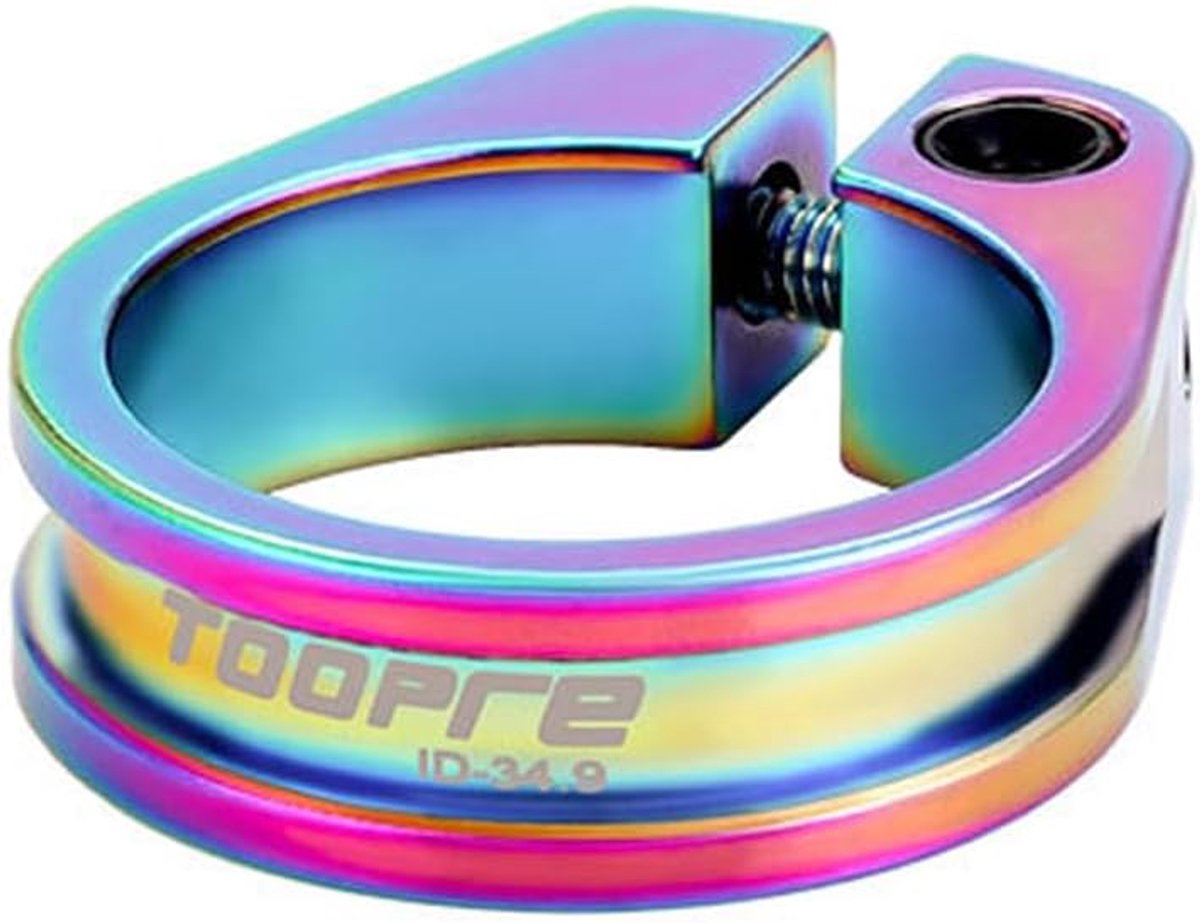 Fietszadelklem 34.9mm - Aluminium - Multikleur - Eenvoudig te installeren - ShopVlot