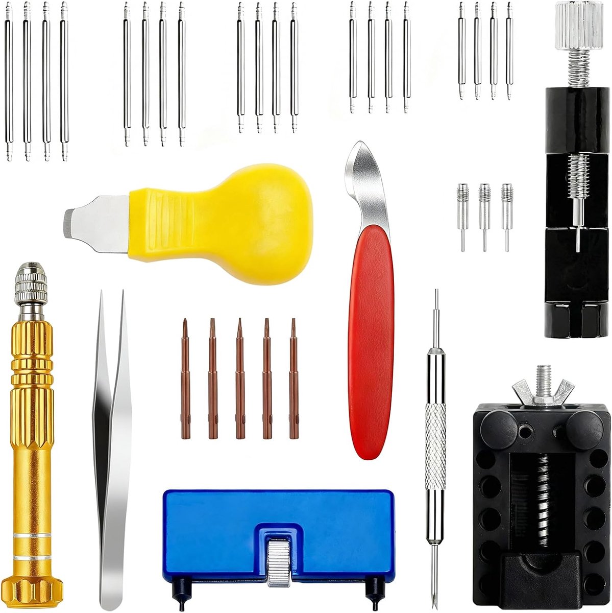 Horloge gereedschapset - Verkorten horlogeband tool - Inclusief houder - Perfect voor horloge reparatie - ShopVlot