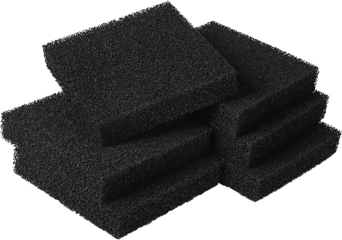 Filterpatroon met Koolstof voor Aquariumfilter - Geschikt voor Juwel BioFlow 6.0 - 6 Stuks, Waterfilter, Aquariumpomp, Aquariumaccessoires