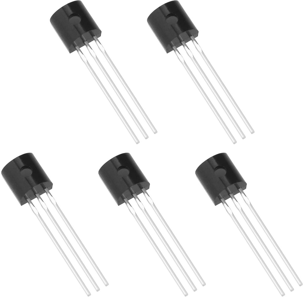 TMP36 Temperatuursensor 5 stuks - Hoge precisie - -40°C tot 150°C - Ideaal voor temperatuurmetingen - ShopVlot