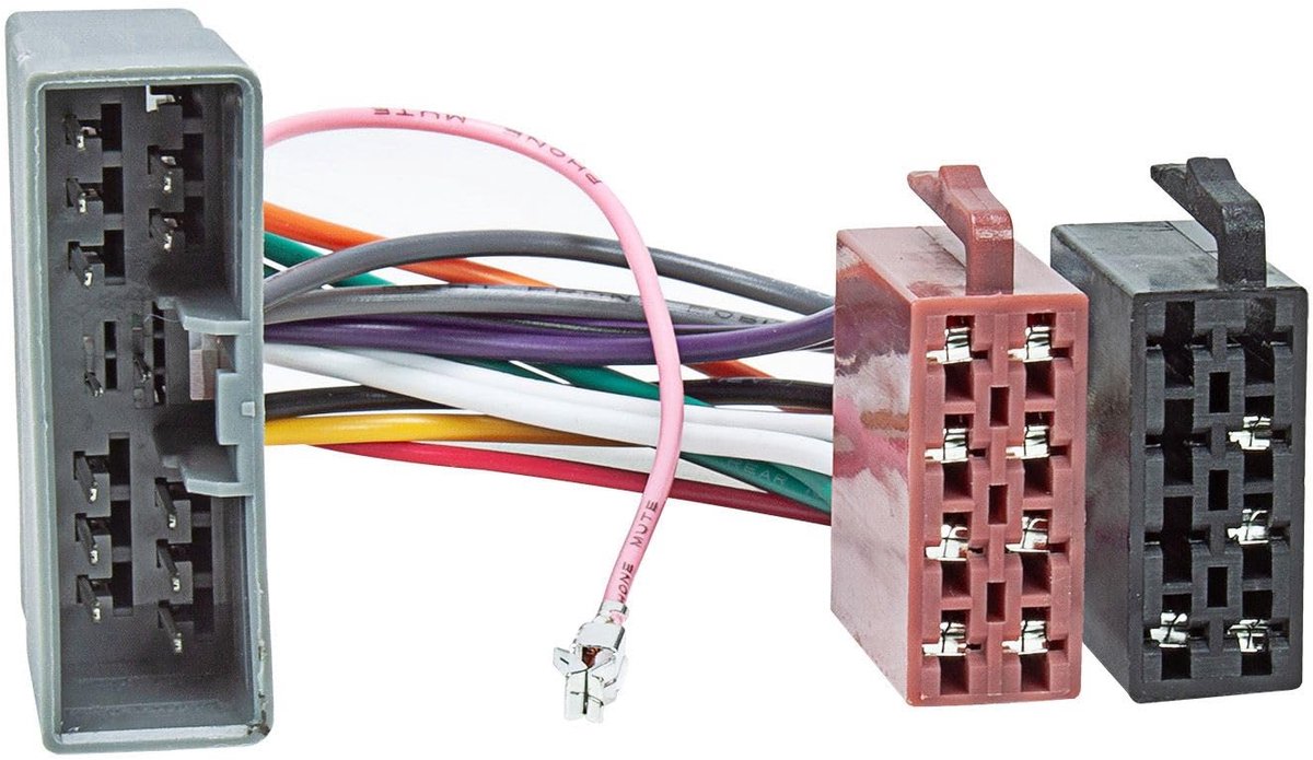 Radio adapter kabel - 16pol ISO standaard - geschikt voor Citroen, Peugeot, Honda, Mitsubishi - eenvoudige installatie - ShopVlot
