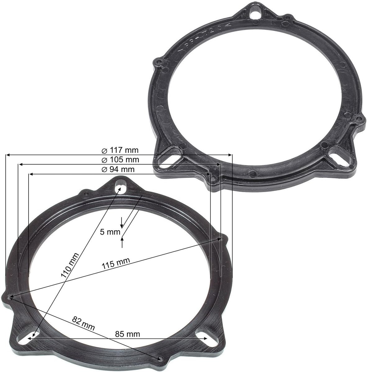 Speakeradapter 100mm DIN - Compatibel met BMW en Mini - Eenvoudige installatie - Vervang originele speakers - ShopVlot