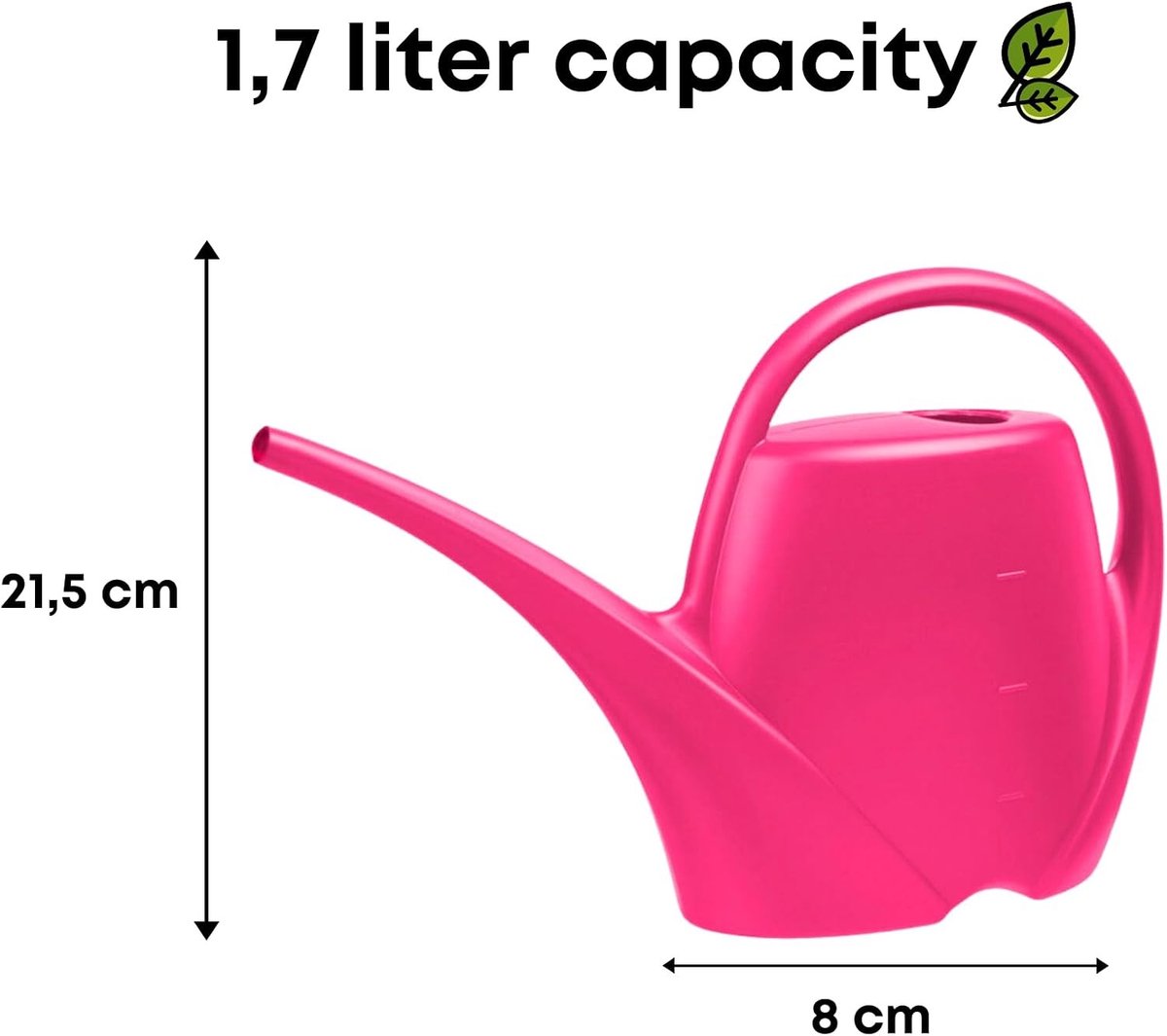 Kleine Gieter - Roze - 1,7 L - Hoogwaardig Kunststof - Voor Kamerplanten