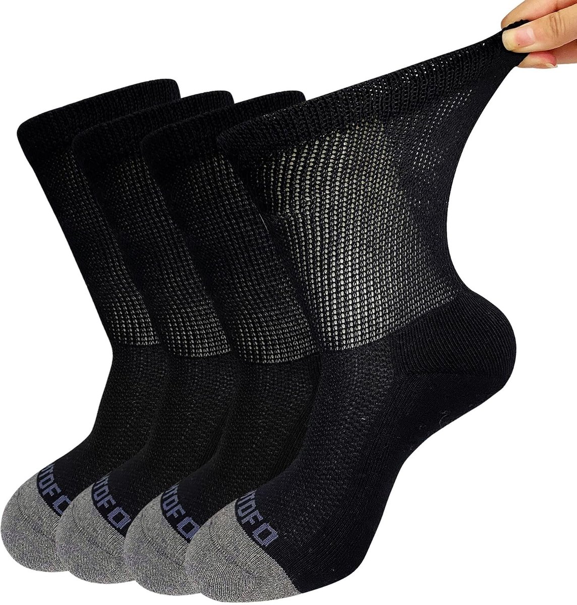 Diabetessokken voor mannen en vrouwen - Extra breed katoen - Calf lengte zonder elastische boord - ShopVlot