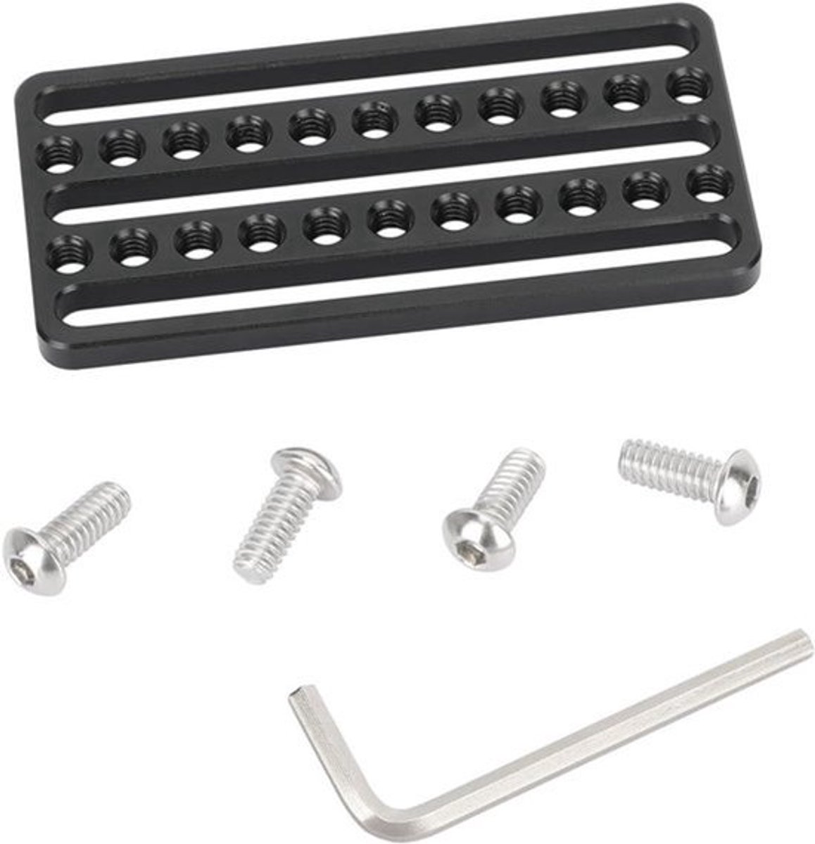 Montageplaat met 1/4"-20 schroefdraad en sleuven voor kaasmontage - 3648