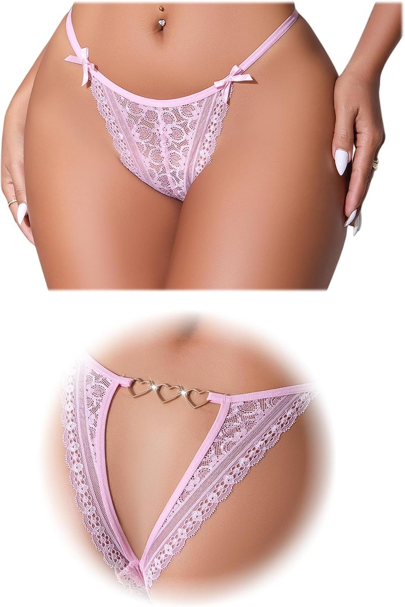 Dameskant slip - sexy brief - transparant - ademend comfort - ShopVlot