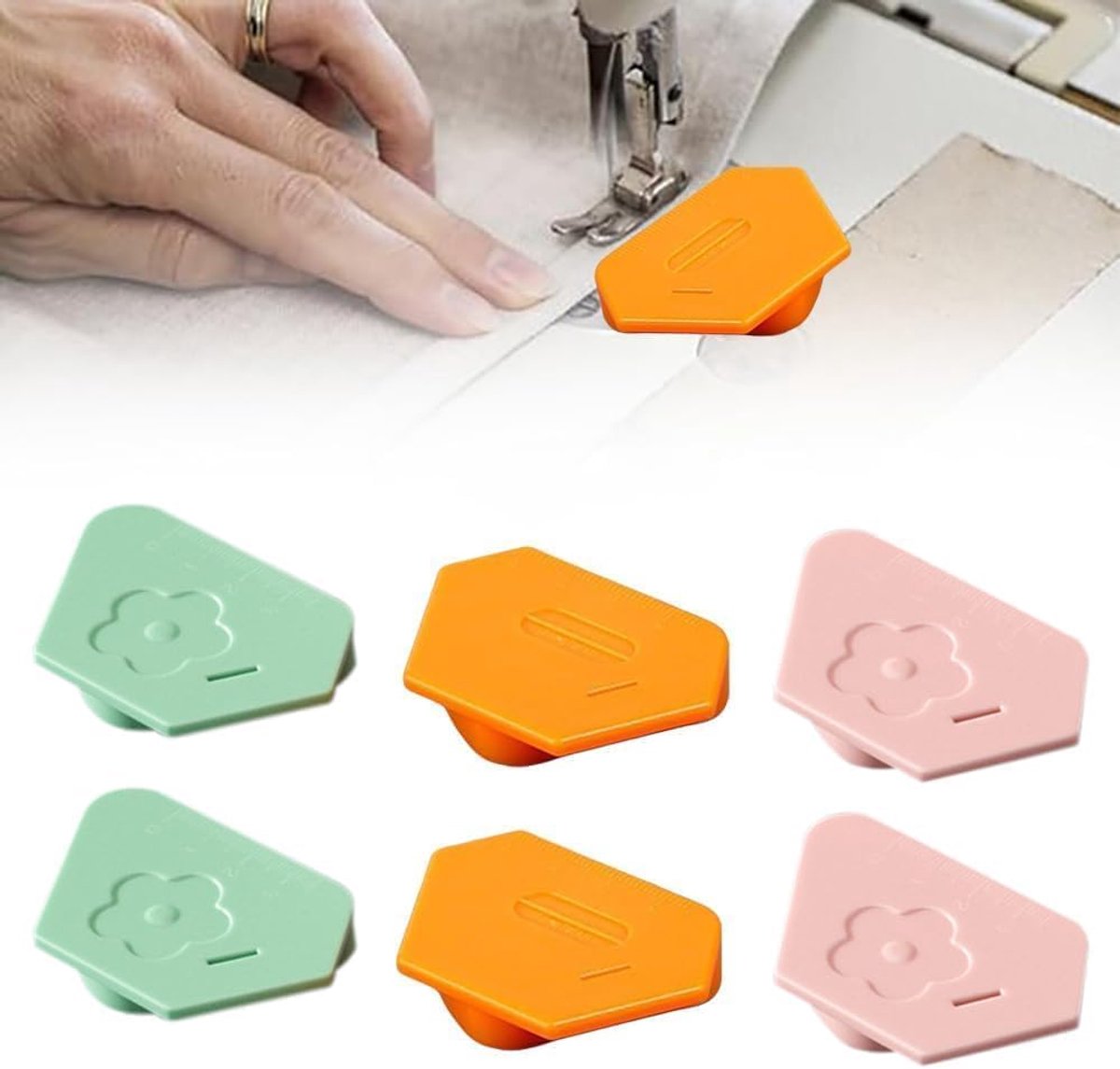 Magnetische naadgeleider set - 6 sterke magneten - universele naaimachine accessoires - eenvoudig naaien - ShopVlot
