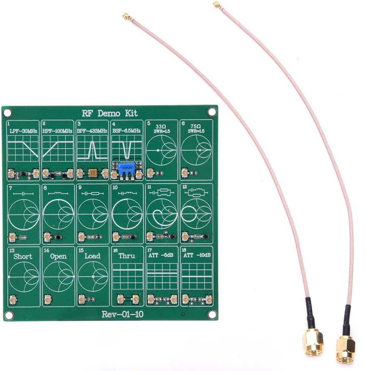 Vector Netwerk Analyzer - RF Demo Kit met 18 Functies - Inclusief UFL Patch Kabels - Ideaal voor Antenne Analyse - ShopVlot