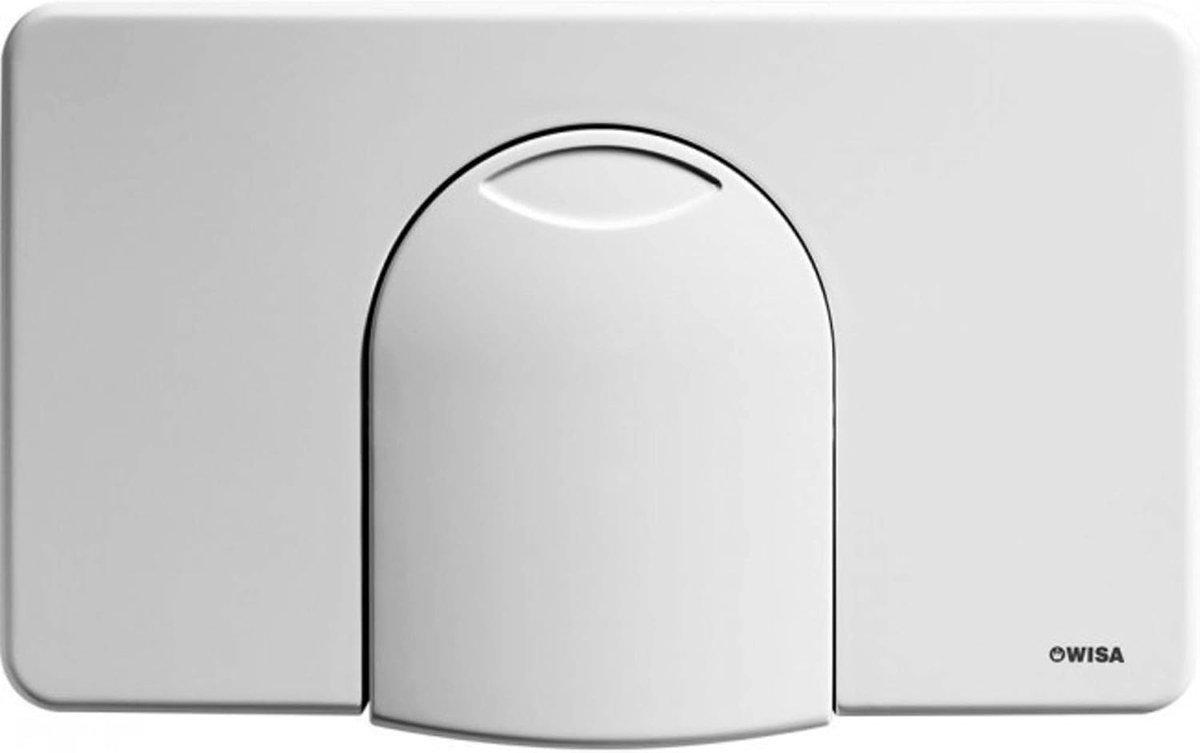 Toilet bedieningsplaat - glossy wit - plastic - robuust en stijlvol design - ShopVlot