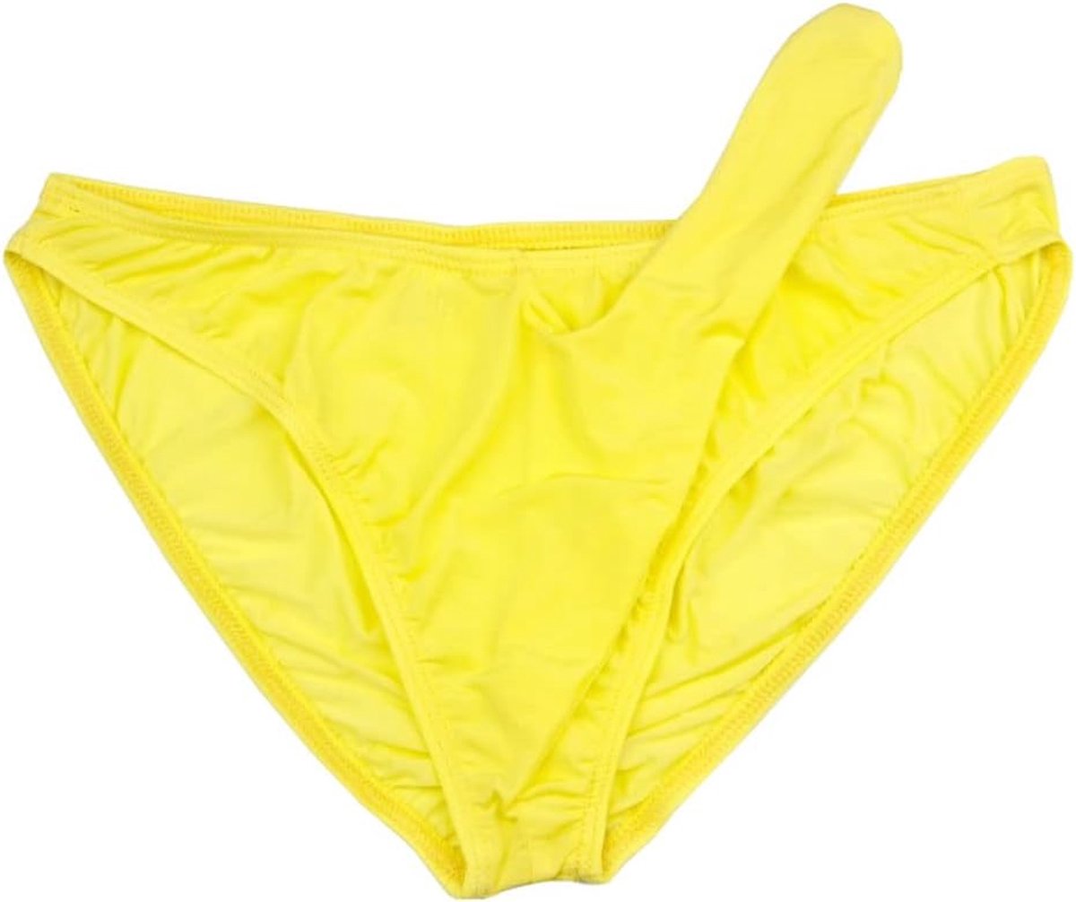 Thong ondergoed voor mannen - geel - sexy ontwerp - perfect voor bijzondere gelegenheden - ShopVlot
